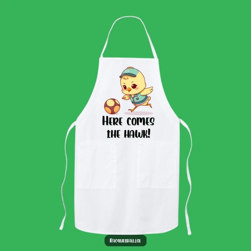 Funny Chick Chef Apron: Determined Kitchen Athlete for Culinary Fun