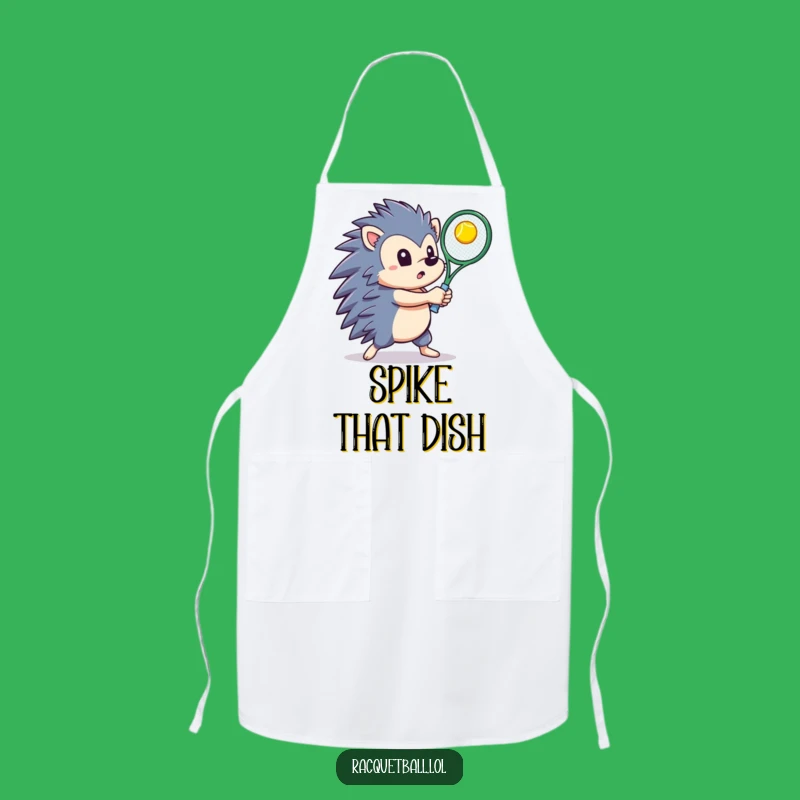Funny Hedgehog Tennis Apron: Play Ball in the Kitchen!