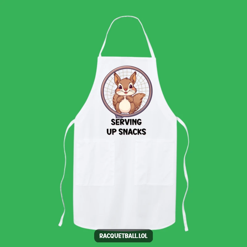 Funny Squirrel Tennis Apron: Cook with Play and Hilarious Spirit!