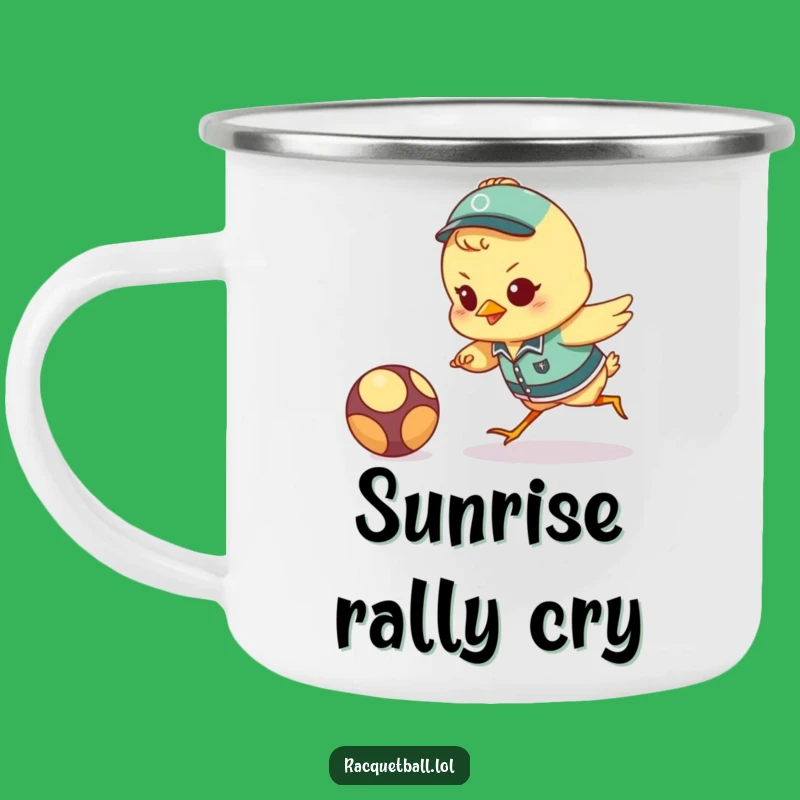 Funny Chick Campfire Mug: Determined Adventurer for Outdoor Fun