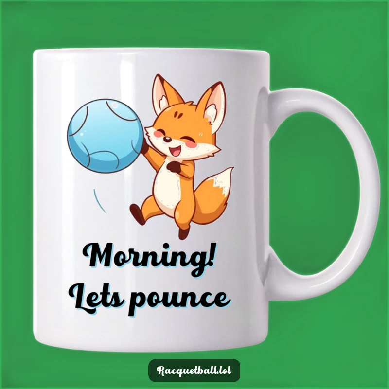 Funny Fox Leaping Mug - Dramatic Action Gift for Sports Fans
