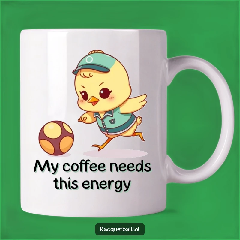 Funny Chick Athlete Mug: Determined Sports Fanatic Gift for Soccer & Tennis Lovers