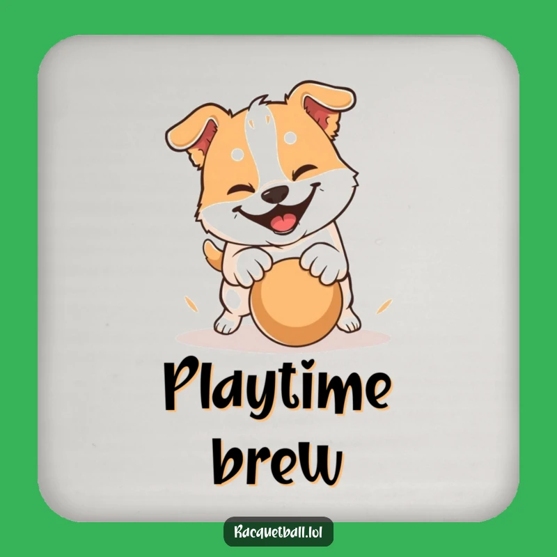 Funny Dog Pounce Coasters: Protect Surfaces with Playful Paws