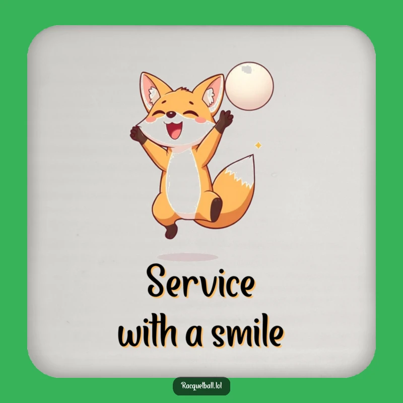 Funny Fox Jumping Coaster - Protect Surfaces with Woodland Charm