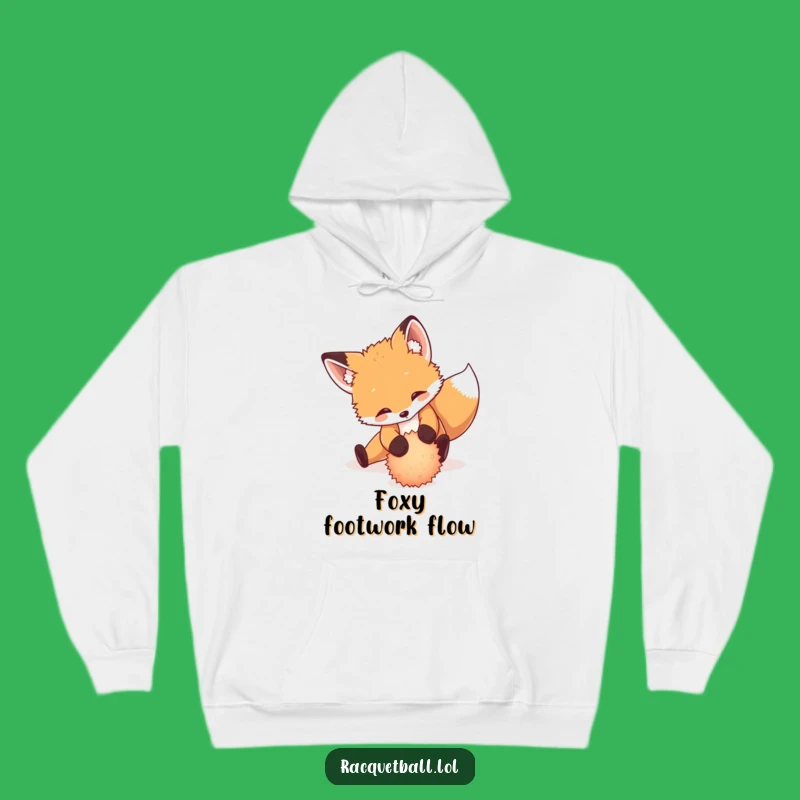 Funny Fox Tennis Hoodie: Stay Cozy with a Playful Cub's Dramatic Play Gift