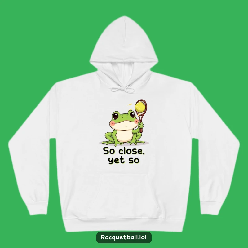 Funny Frog Racquetball Hoodie - Cozy & Comical Observer Gear