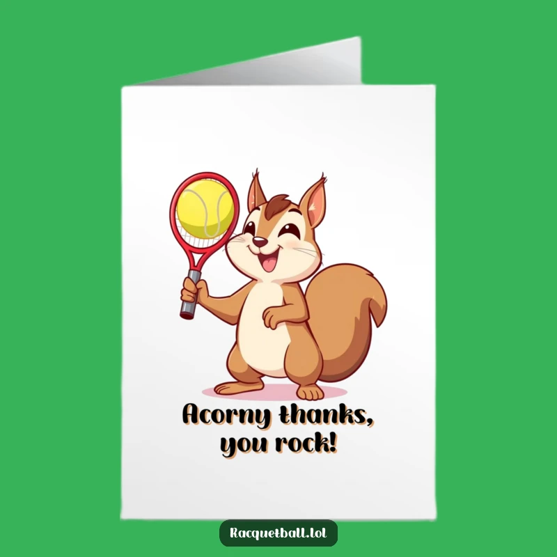 Free Printable Squirrel Victory Thank You Card: Fun Downloadable Gift