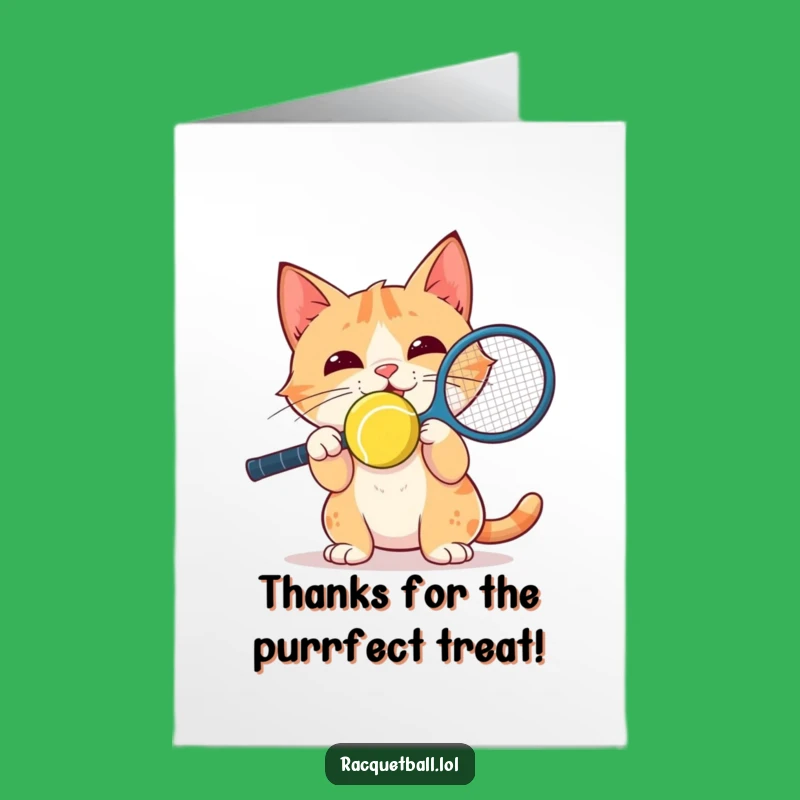 Free Printable Cat Thank You Card: Nose Balance Thanks - Funny Downloadable Gift!