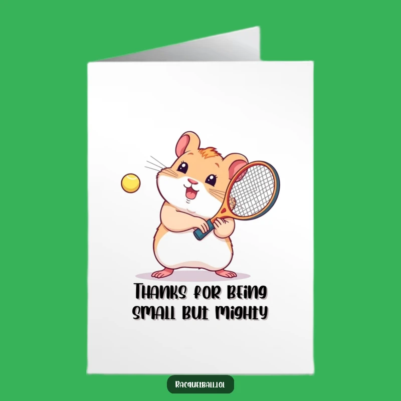 Free Printable Kawaii Hamster Thank You Card - Sweet Downloadable for Gratitude!