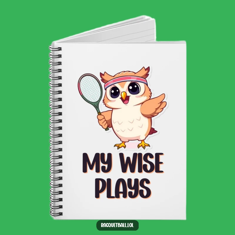 Funny Owl Tennis Notebook: Serve Up Your Ideas, Hilarious Gift