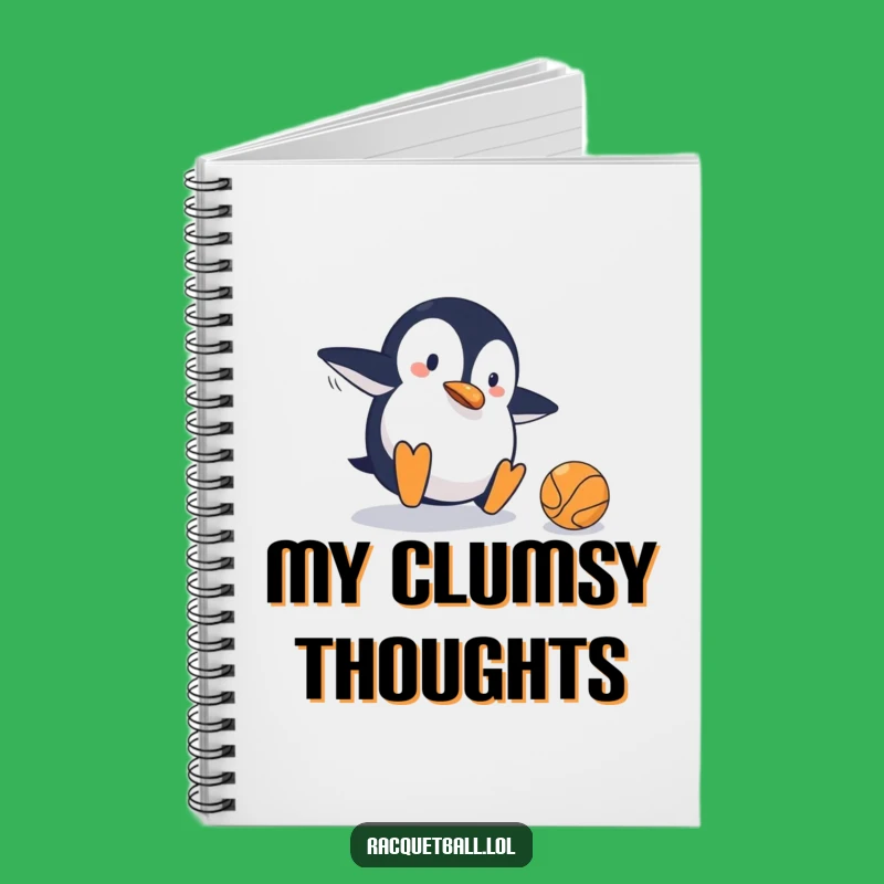 Funny Penguin Tennis Notebook: Record Your Fumbles, Hilarious Gift