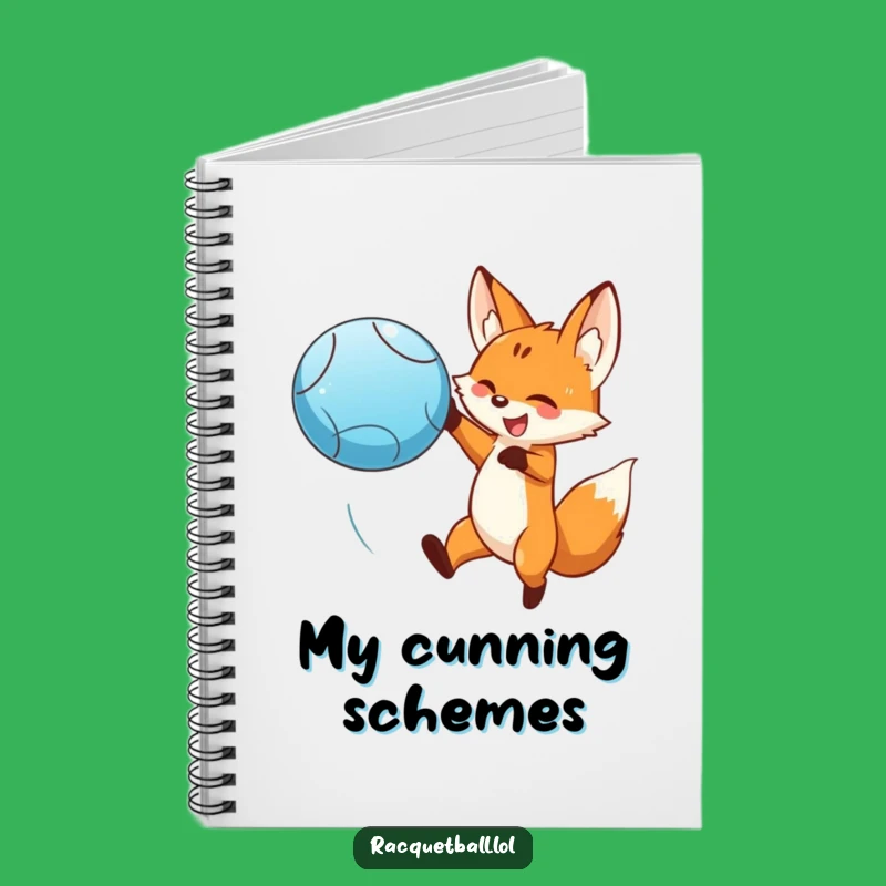 Funny Fox Leaping Notebook - Dramatic Journal & Gift