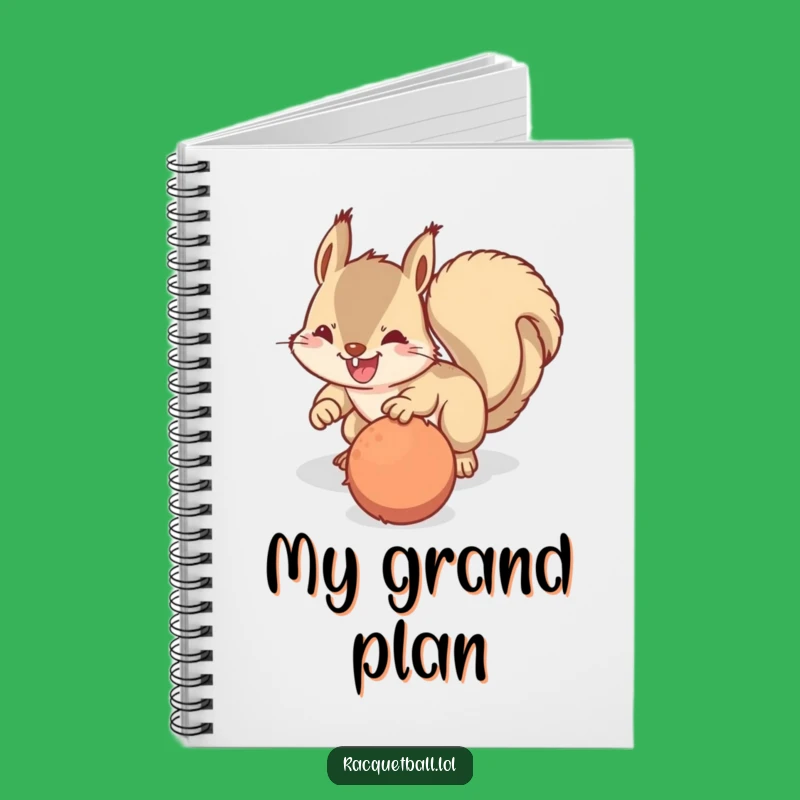 Funny Squirrel Dive Notebook: Jot Down Goals with Focus