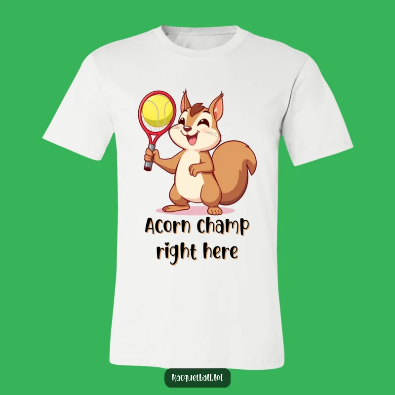 Funny Squirrel Victory Pose T-Shirt - Comical Champion Apparel