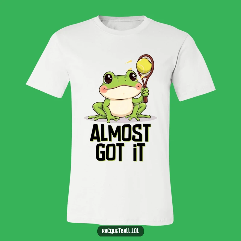 Funny Frog Racquetball T-Shirt - Comical Reaction Apparel