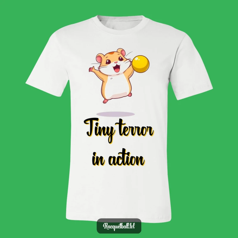Funny Hamster Smash T-Shirt - Determined Pet Tee for Bold Action
