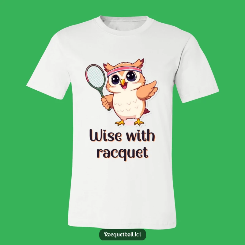 Funny Owl Tennis T-Shirt: Ready to Play, Hilarious Birdy Sport Tee