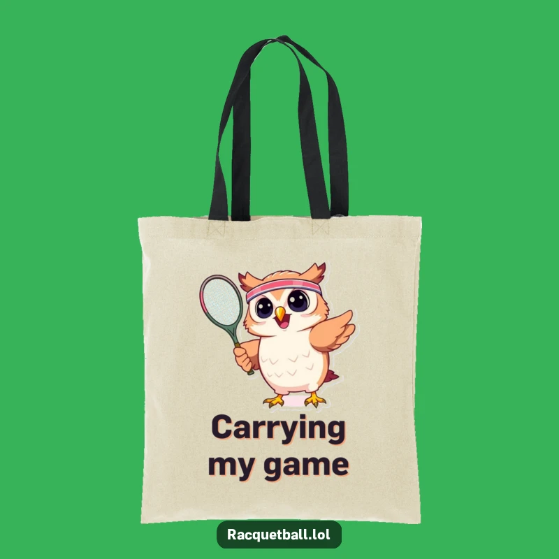 Funny Owl Tennis Tote Bag: Carry Your Gear, Hilarious Sporty Accessory