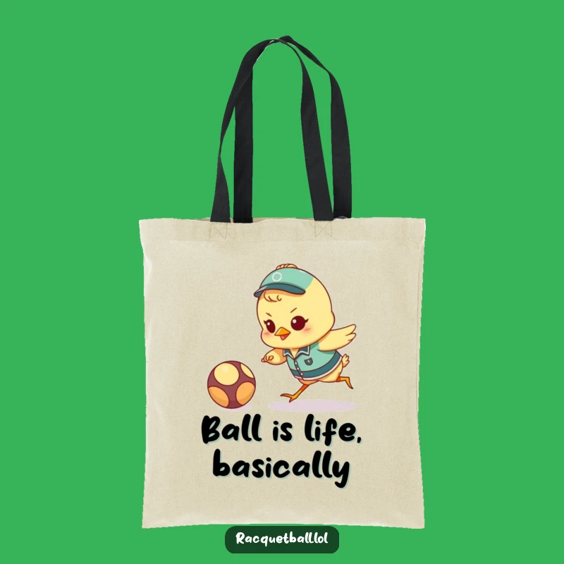Funny Chick Sports Tote Bag: Durable & Humorous Carryall for Athletes