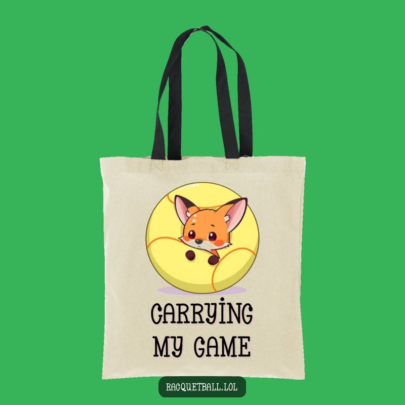 Funny Fox Racquetball Tote Bag - Carry Your Laughs in Style!